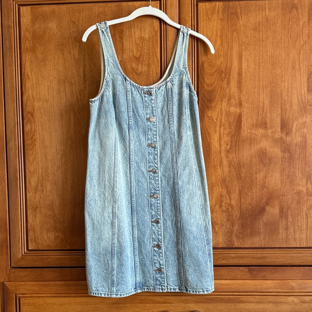 rag & bone Light Blue Denim Mini Dress